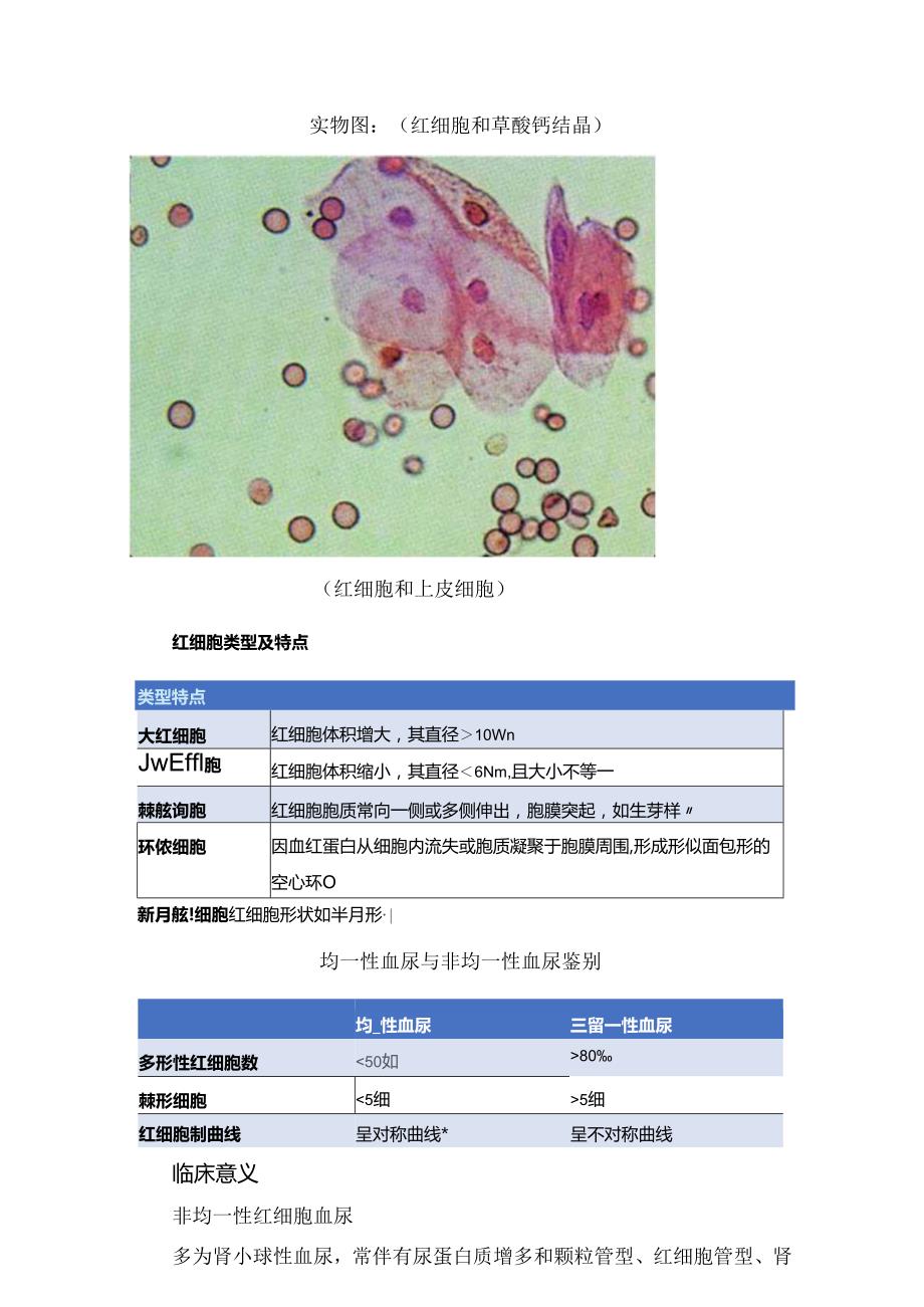 红细胞、白细胞、上皮细胞、管型、其他成分等临床检验项目特征表现.docx_第3页