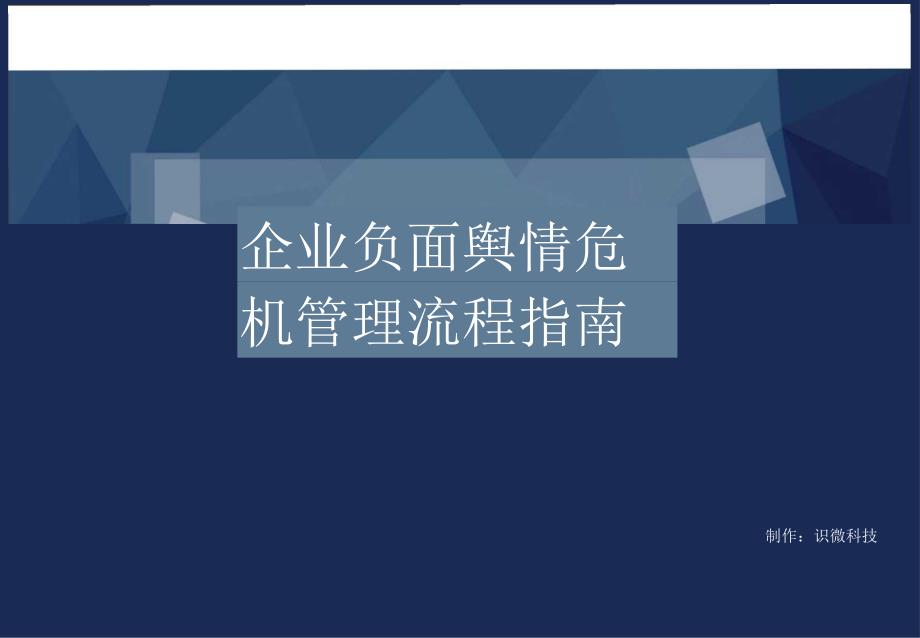 企业负面舆情危机管理流程方案指南 2024.docx_第1页