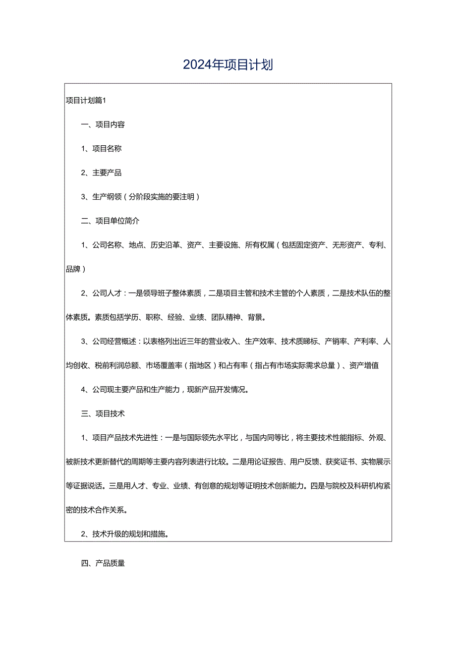 2024年项目计划.docx_第1页