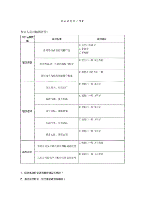 培训评价统计结果表-模板.docx