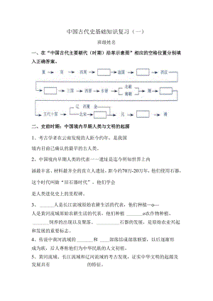 中国古代史复习（第一册）.docx