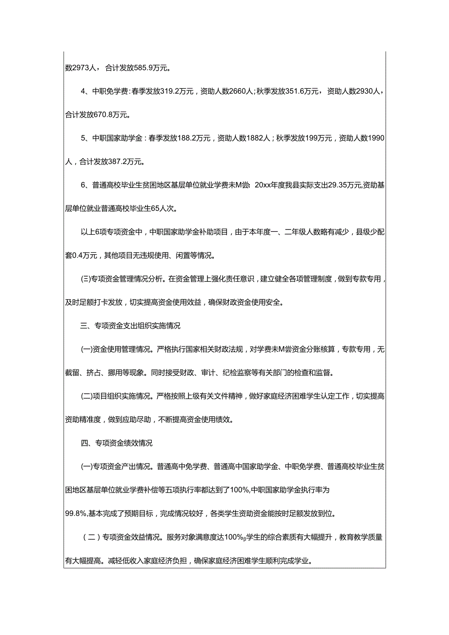 2024年助学金绩效自评报告.docx_第3页