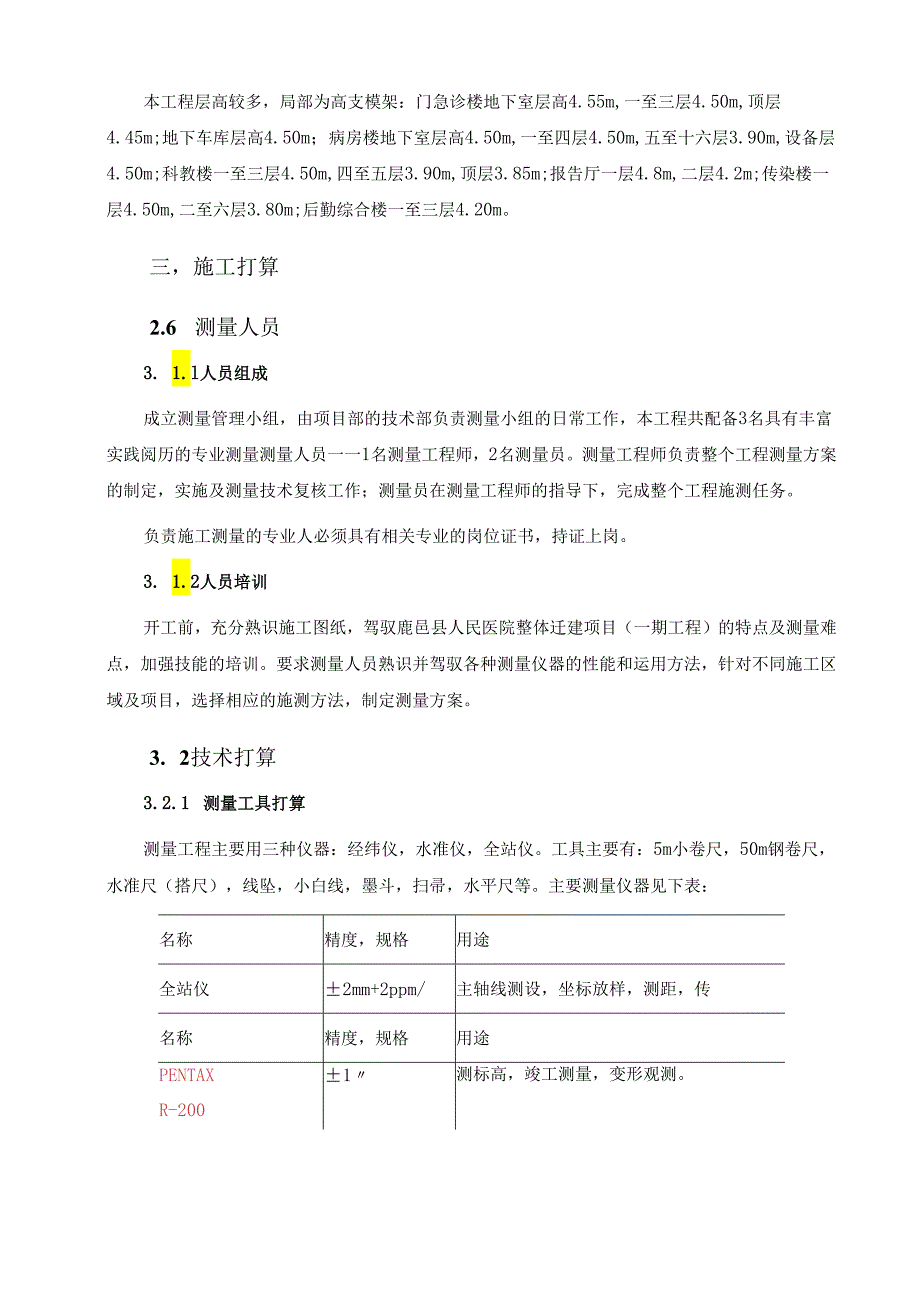 医院测量及沉降施工方案.docx_第2页