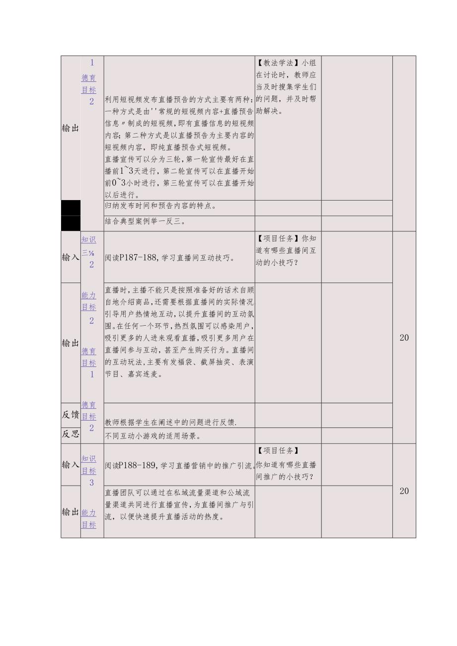 《新媒体营销与运营 （慕课版）》 教案 （35-36）直播篇(4)直播互动与推广.docx_第3页