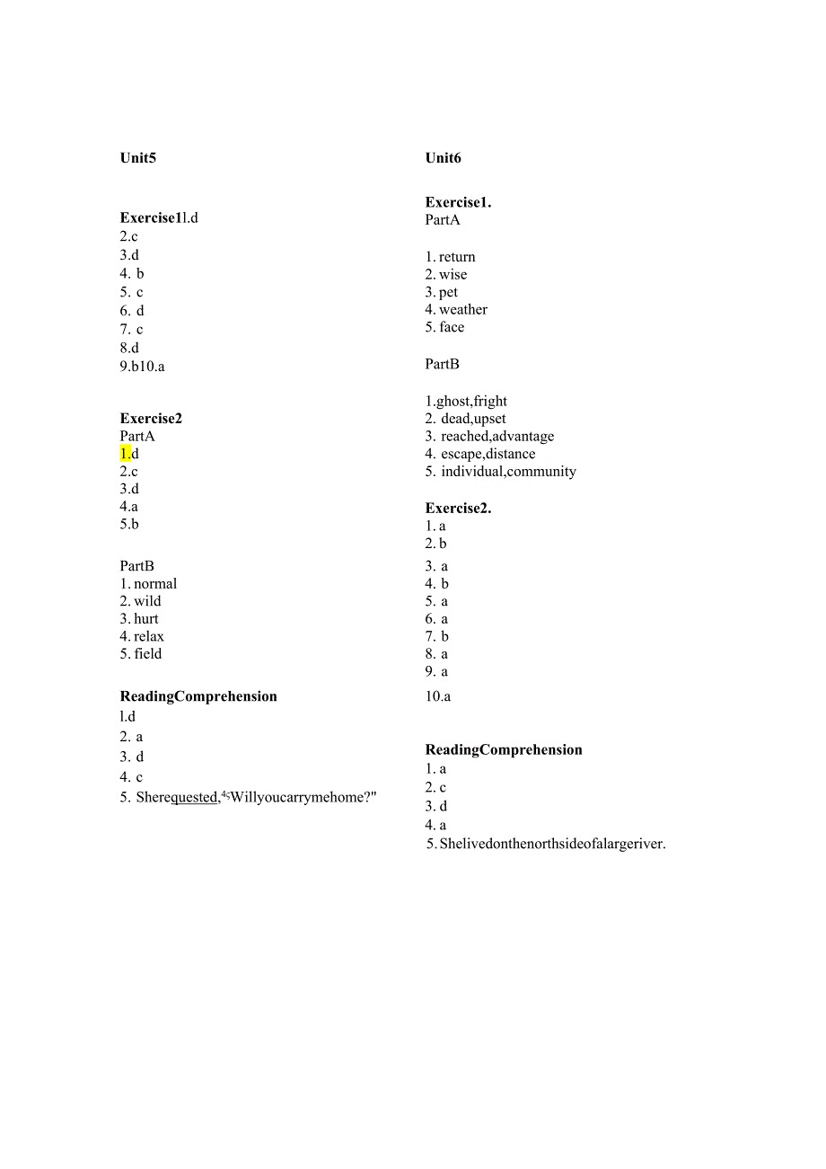 4000 Essential English Words 1_Answer Key.docx_第3页