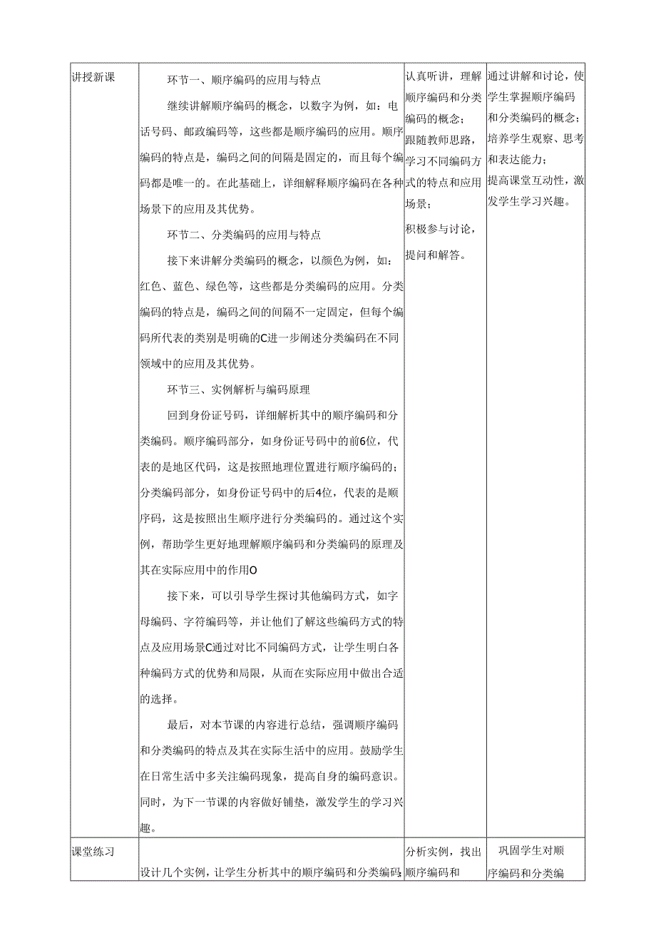 第3课 编码的分类 教案4 四下信息科技赣科学技术版.docx_第2页