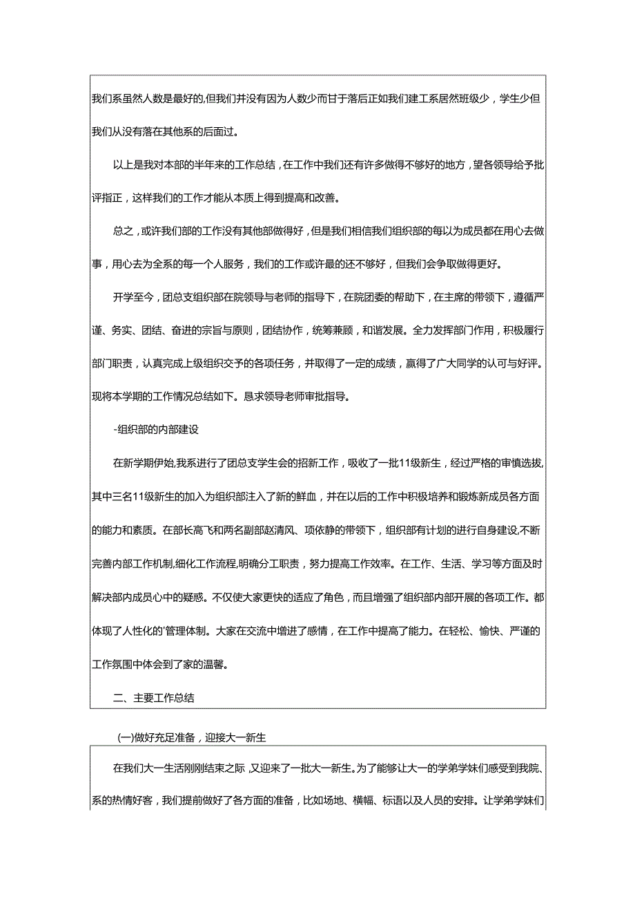 2024年学校学生会组织部总结.docx_第2页