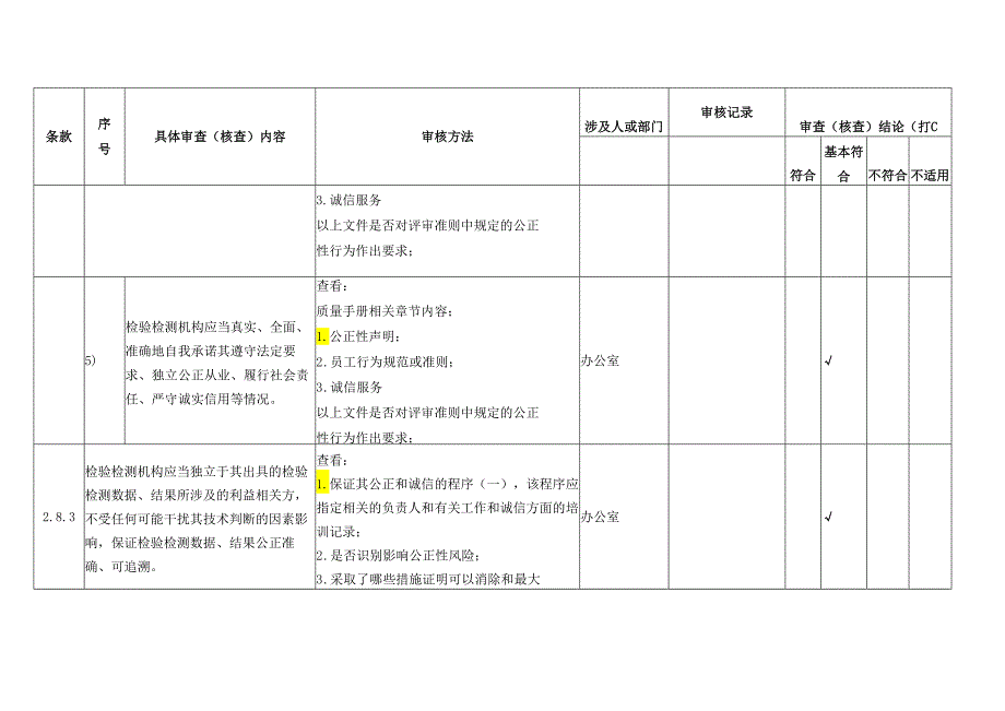 2023新版评审准则内审检查表.docx_第3页