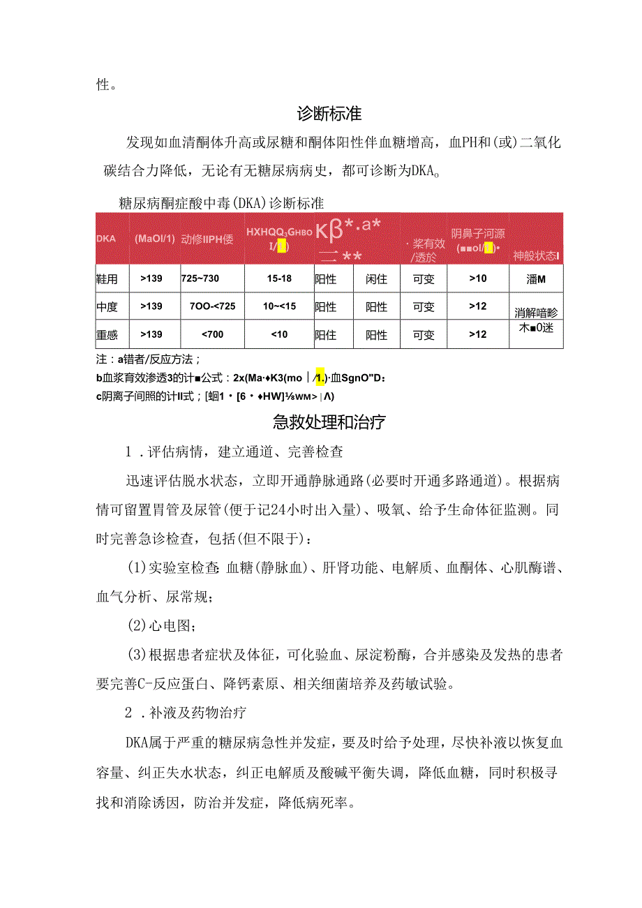 糖尿病酮症酸中毒临床表现、症状与实验室检查、诊断标准、急救处理和治疗要点.docx_第2页