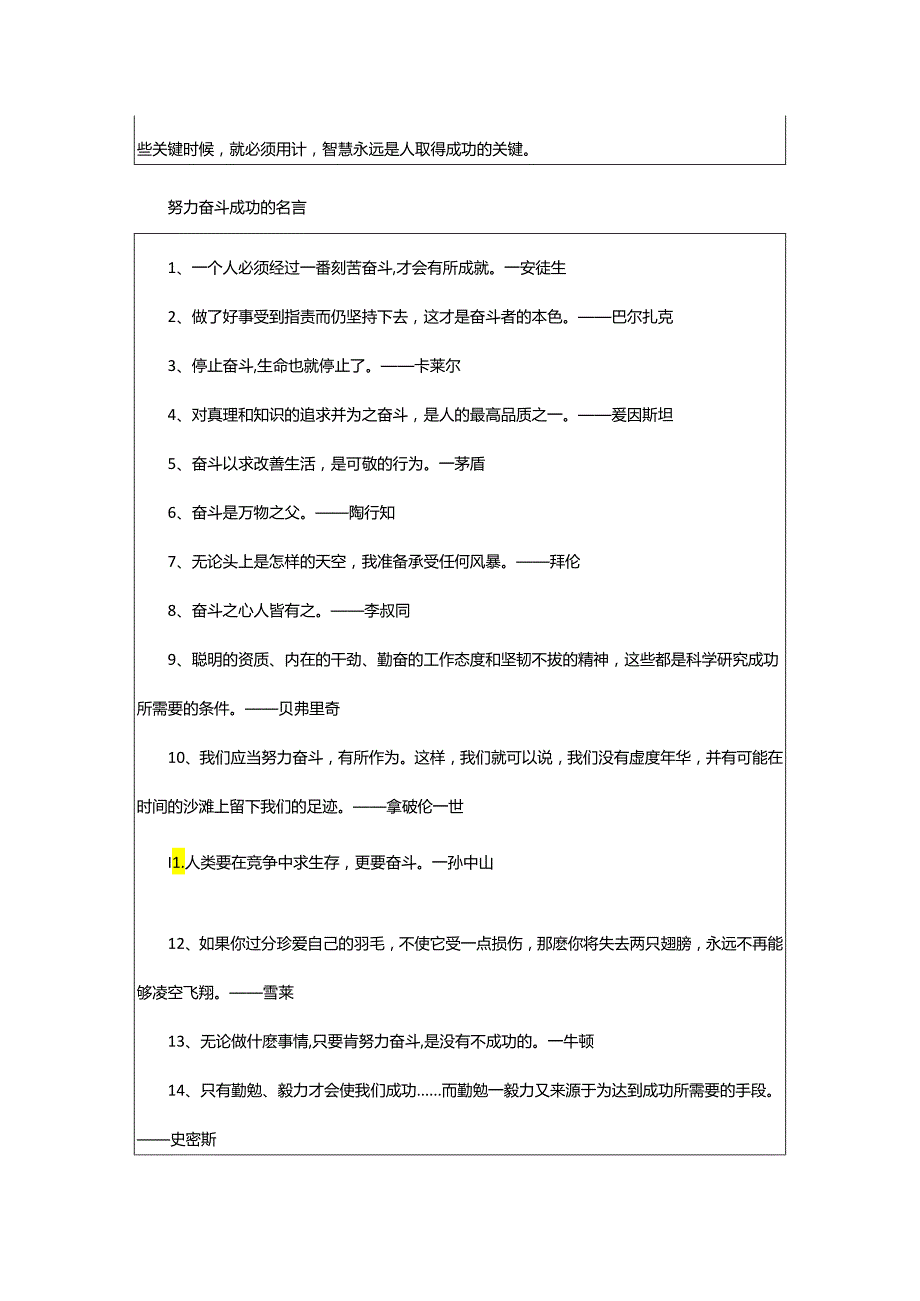 2024年努力奋斗成功的名言.docx_第3页