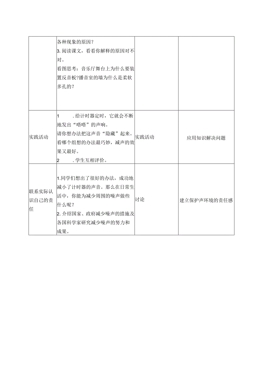 首师大小学科学四上《19.噪声与防治》word教案.docx_第2页