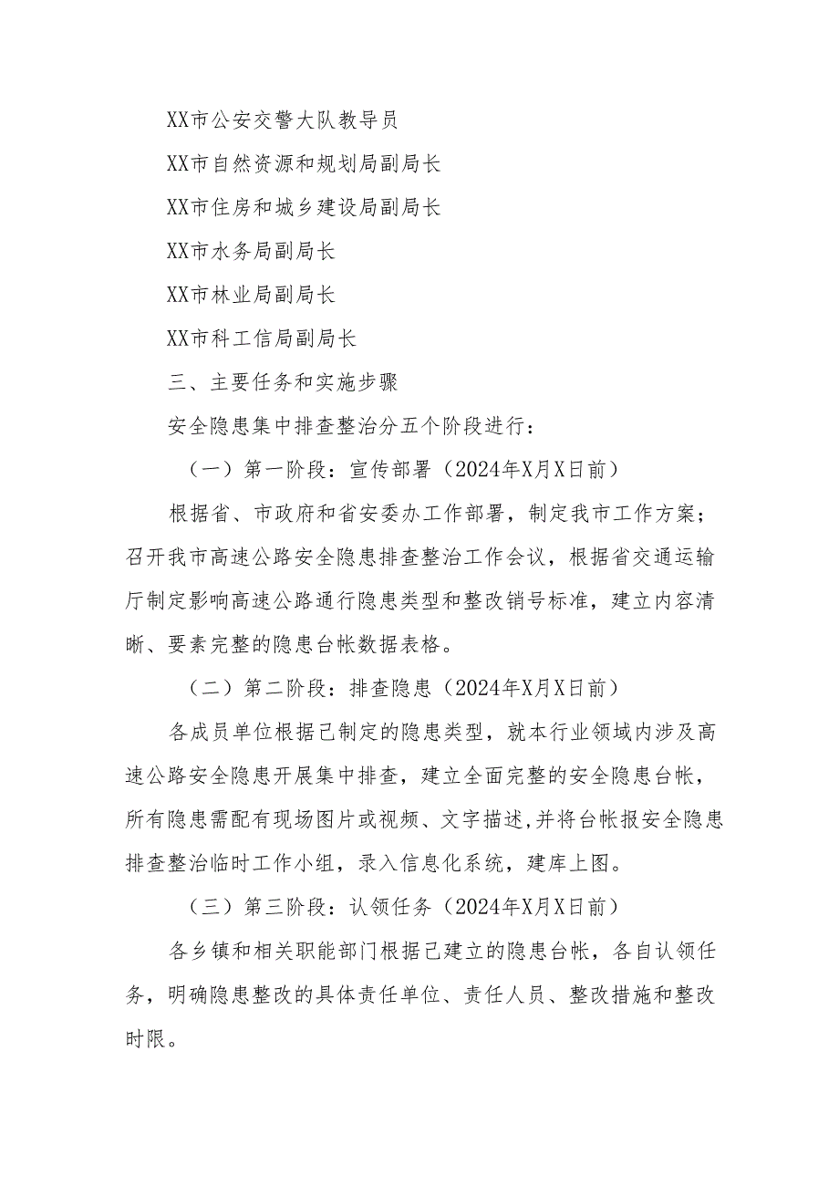 2024年全市开展道路交通安全集中整治专项行动工作方案.docx_第2页