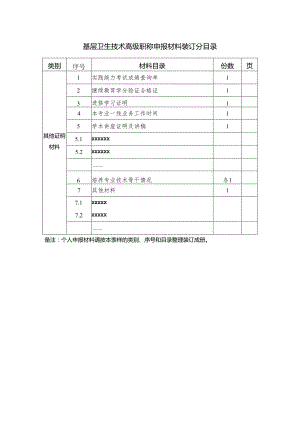 材料装订目录（其他证明材料部分）.docx