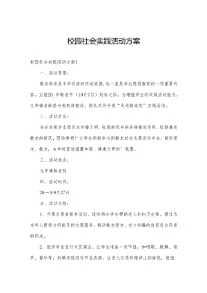 校园社会实践活动方案.docx