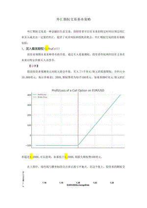 外汇期权交易基本策略.docx