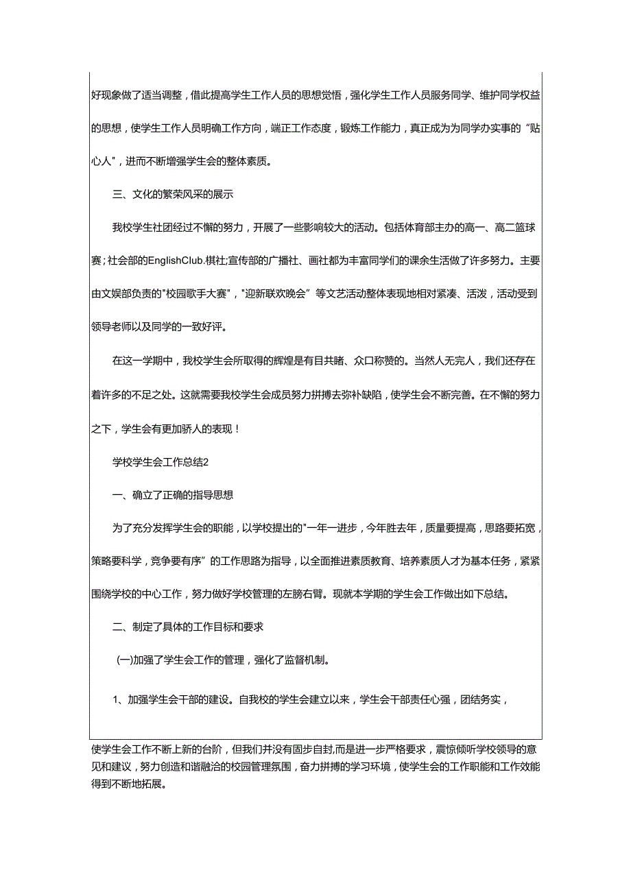 2024年学校学生会工作总结.docx_第2页