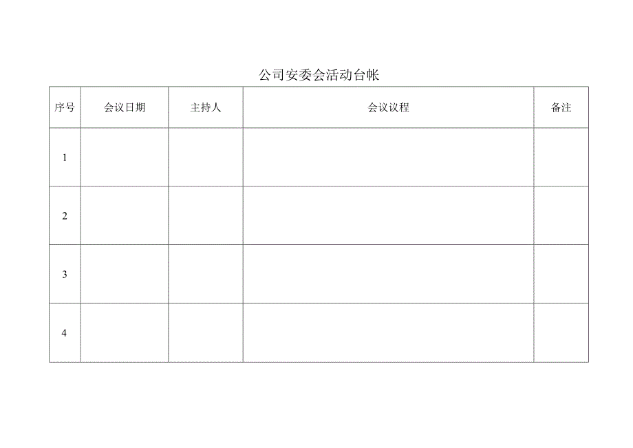 公司安委会活动台帐.docx_第1页