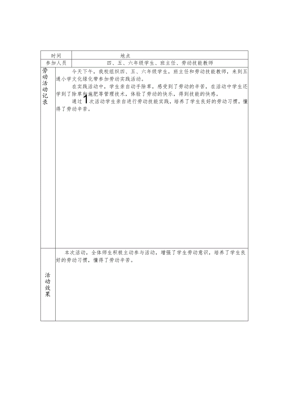 小学生劳动实践活动记录表（13篇）.docx_第2页