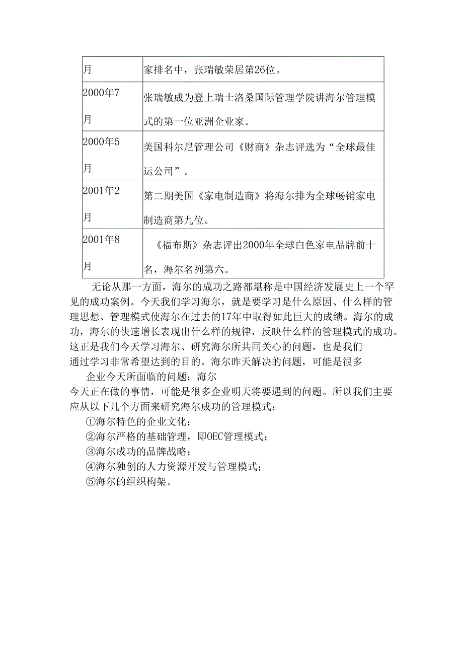 d“走进”名企学习成功之道：海尔管理模式企业文化（完整版）.docx_第3页