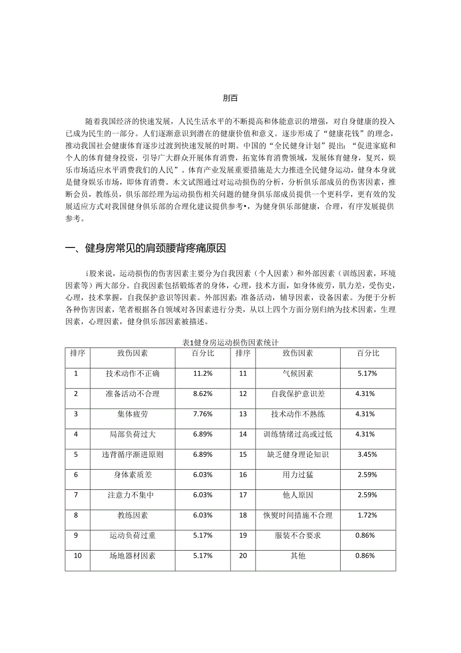 健身房常见的肩颈腰背疼痛原因分析研究 康复运动专业.docx_第3页