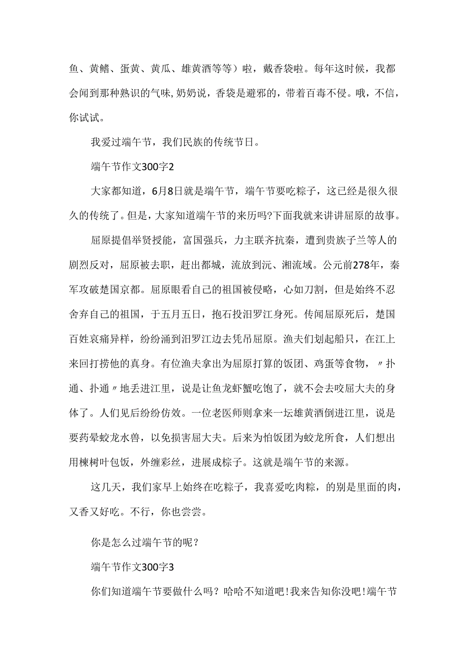 20xx最新端午节作文300字.docx_第2页