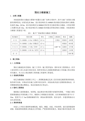 山西西龙池锚索施工方案.doc