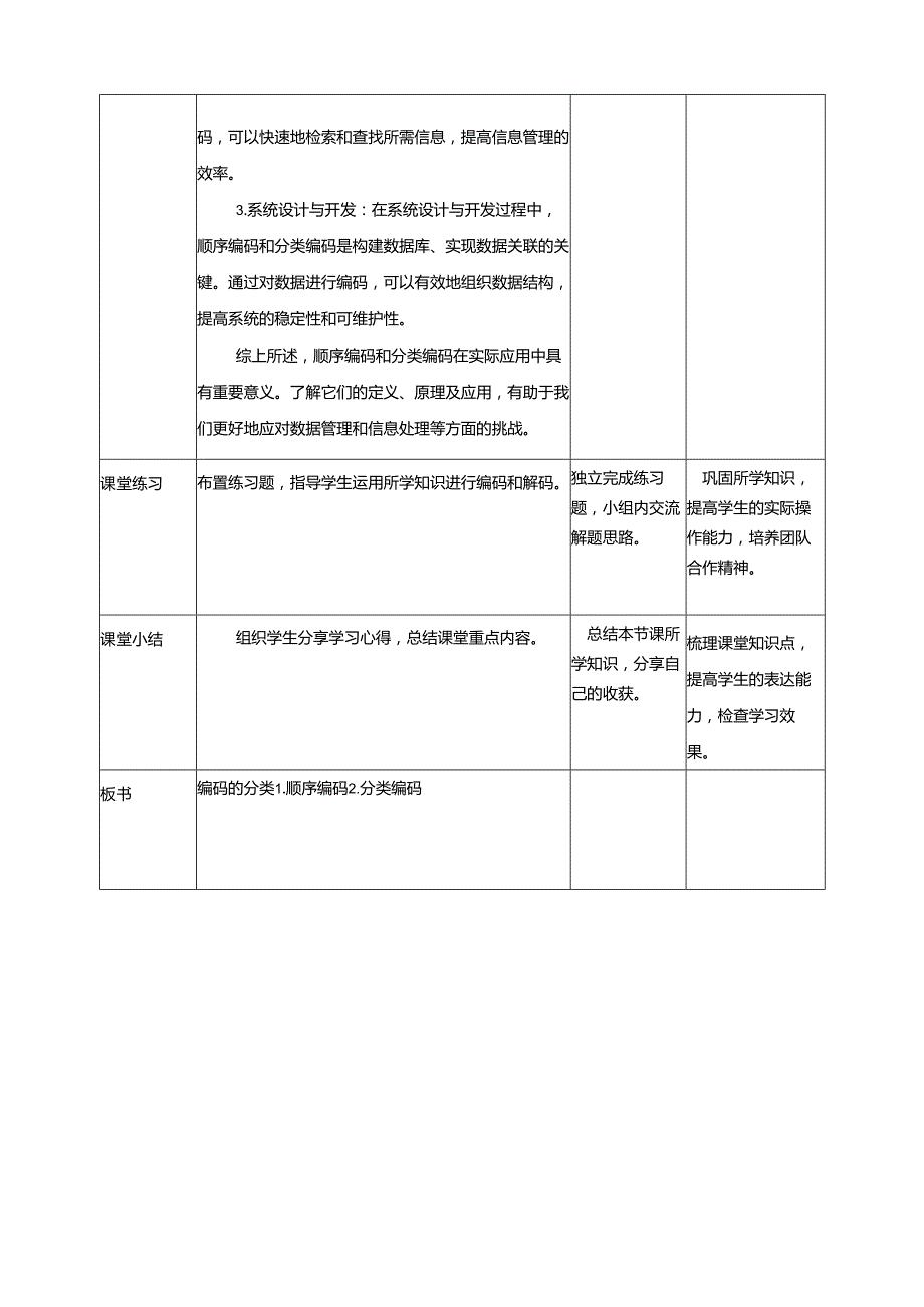 第3课 编码的分类 教案3 四下信息科技赣科学技术版.docx_第3页