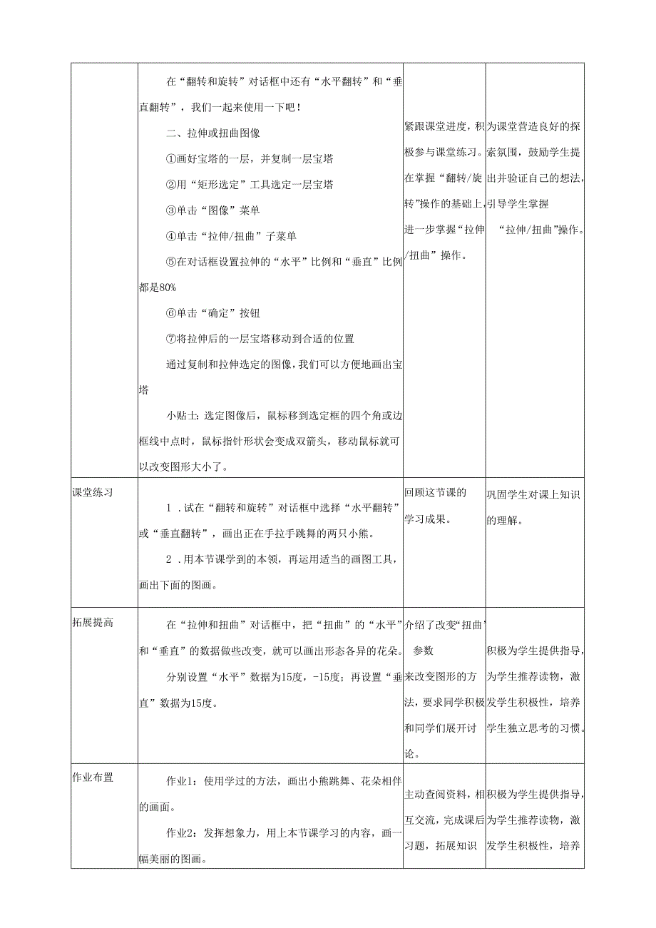 信息技术粤教版六年级上册第11课 图像变变变（教案）.docx_第2页