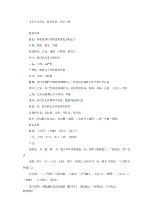 文学文化常识：作家并称、作品并称.docx