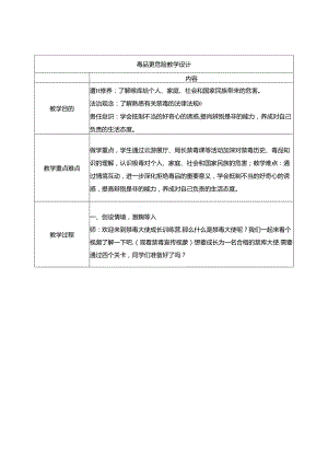 小学道德与法治统编版五上：毒品更危险 教学设计.docx