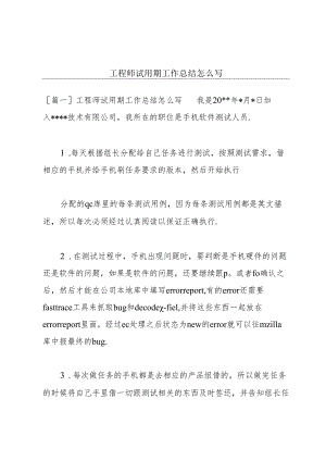 工程师试用期工作总结怎么写.docx