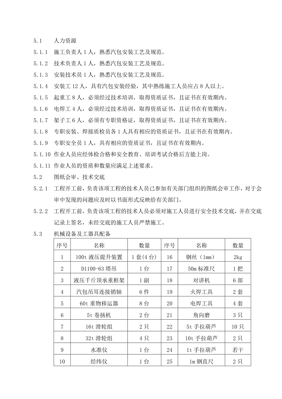 广东热电联产扩建工程锅炉汽包吊装施工方案(含计算书、示意图).doc_第2页