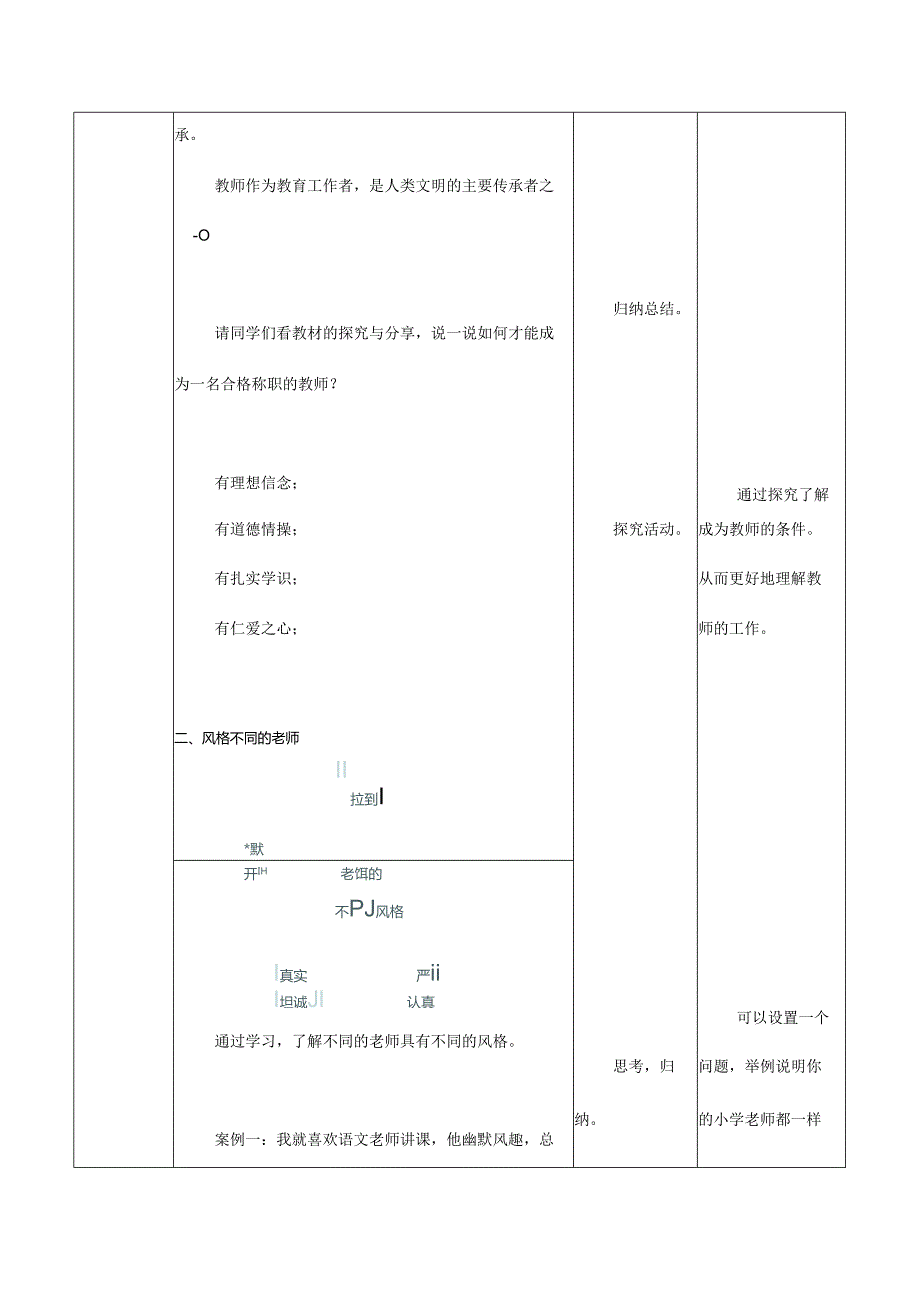 人教版（部编版）初中道德与法治七年级上册《走近老师》_教案1.docx_第3页