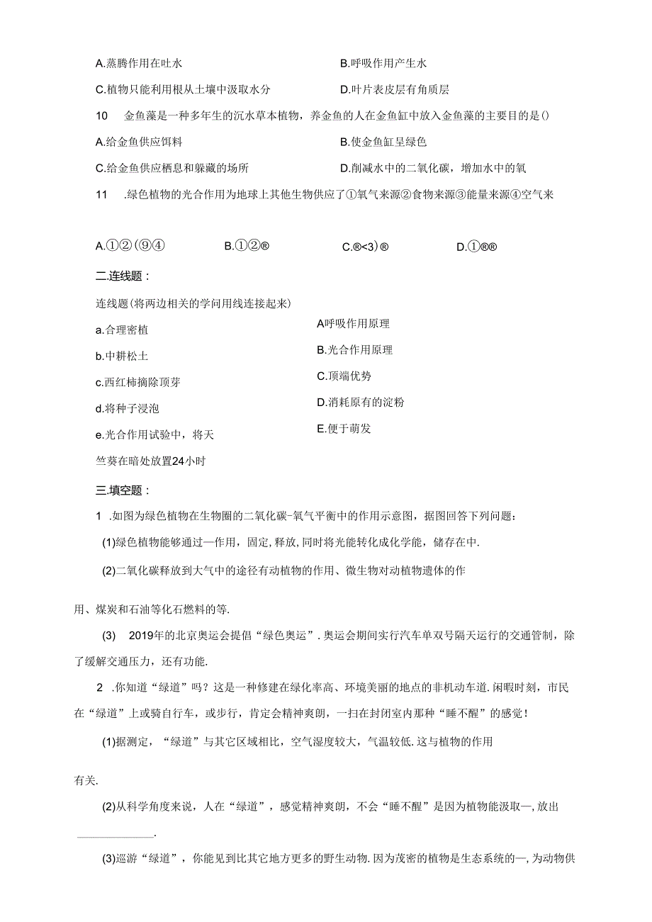 3.3.3《光合作用的场所》练习.docx_第2页