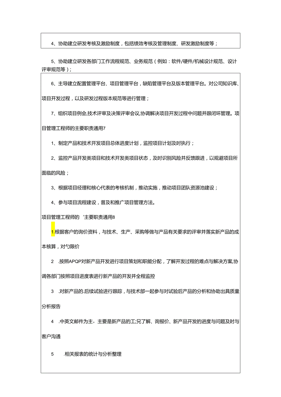 2024年项目管理工程师的主要职责.docx_第3页