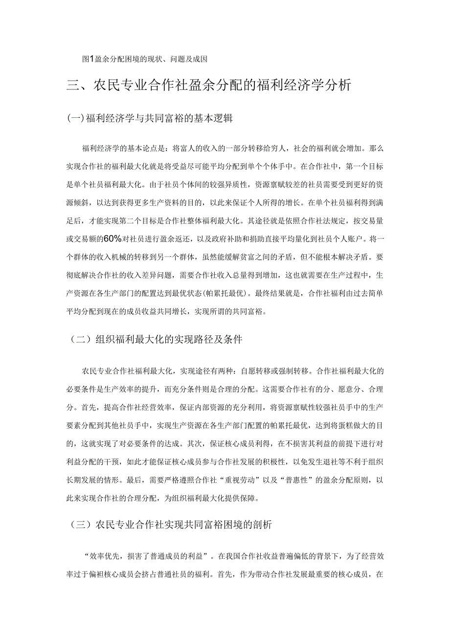 农民专业合作社分配困境的经济学解释及对策——基于福利经济学视角的综述.docx_第3页