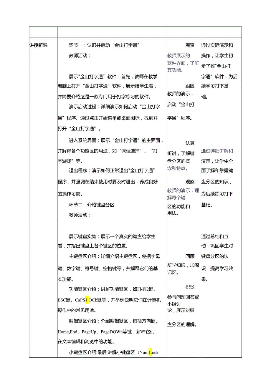 第6课 认识键盘 教案4 三上信息科技黔教版.docx_第2页