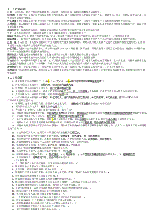 电大国际金融期未复习小蓝本(2024整理版).docx