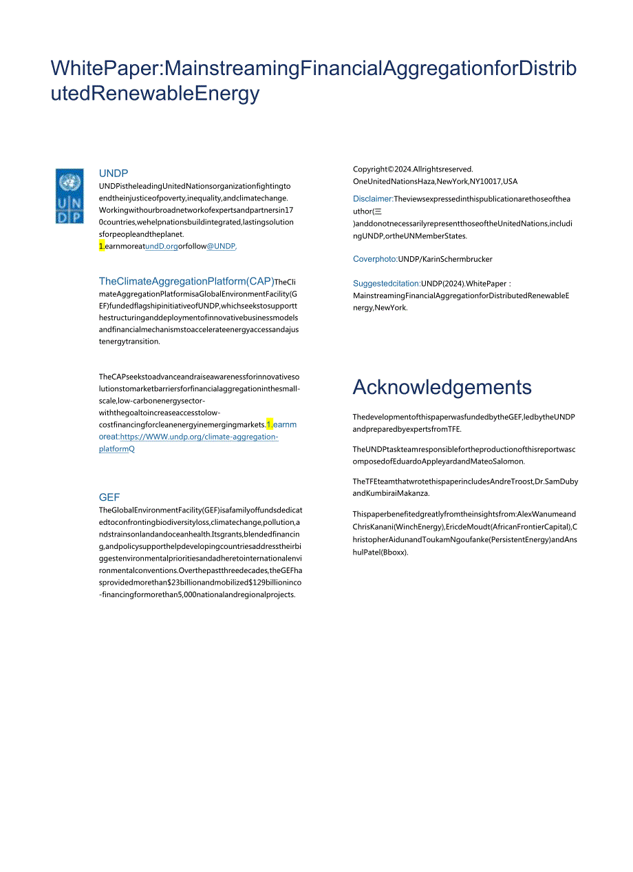 UNDP-将分布式可再生能源的金融聚合纳入主流（英）-2024.docx_第2页