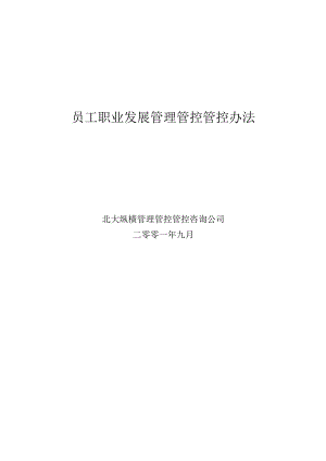 X知名房产企业员工职业发展管理办法.docx