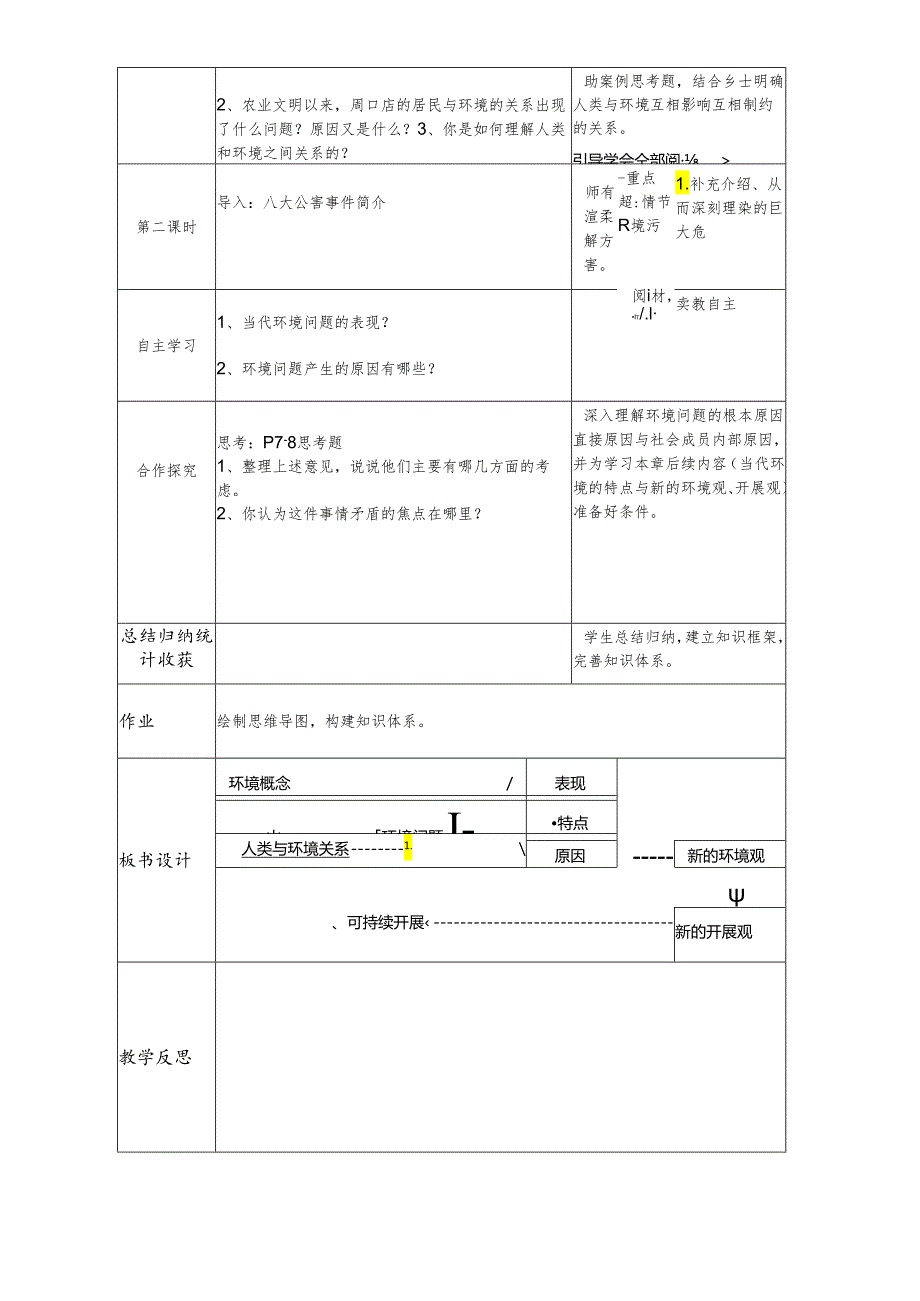 人教版选修六教案第一章环境与环境问题.docx_第2页