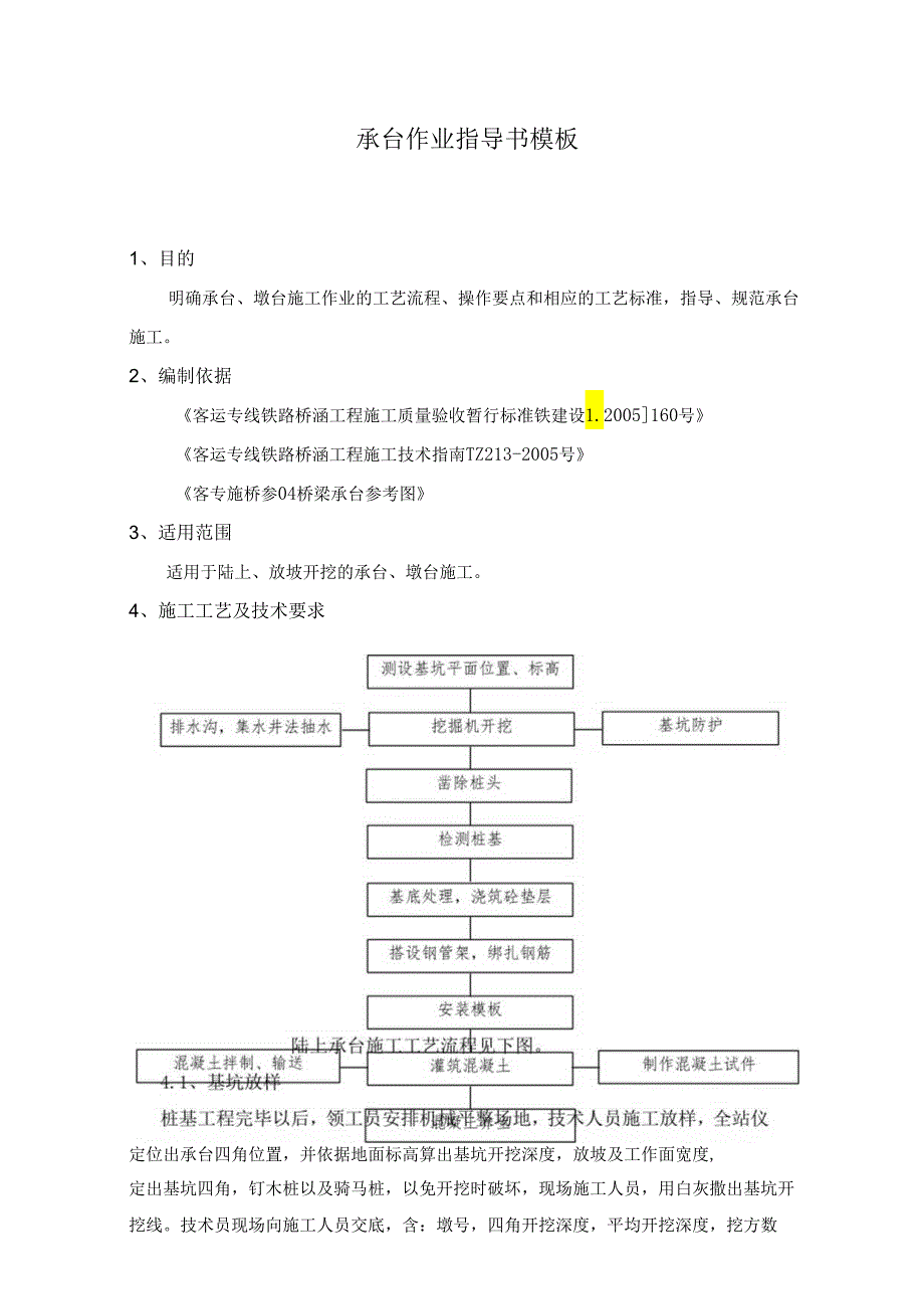 承台作业指导书模板.docx_第1页