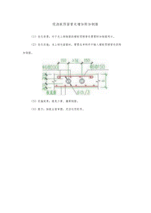 现浇板预留管处增加附加钢筋.docx