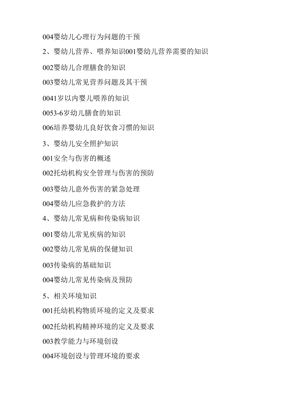 广东省职业技能等级证书认定考试 2.保育师中高级理论知识评价要点.docx_第3页