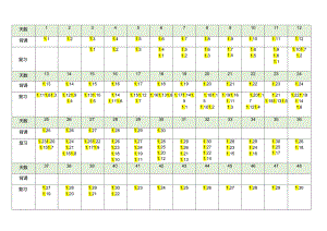 艾宾浩斯（单词背诵计划表48天-打印版）.docx