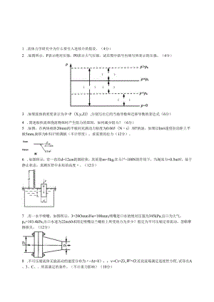 贵州大学热能动力工程流体力学复习题.docx