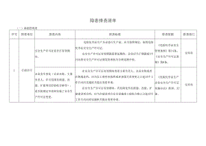 隐患排查清单范例模板.docx