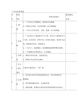 九种机械行业的安全生产检查表.docx