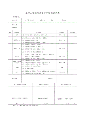 土建工程观感质量分户验收记录表 .docx