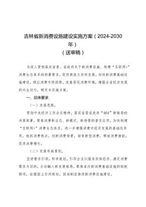 吉林省新消费设施建设实施方案（2024-2030年）.docx